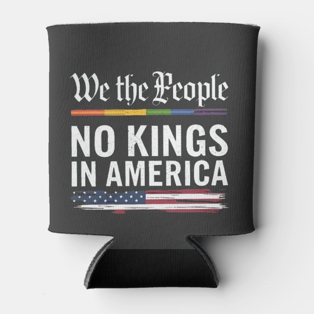 Democracy Has no King Librety Status USA  Can Cooler (Front)