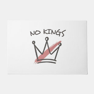 Democracy Has no King Librety Status USA Doormat