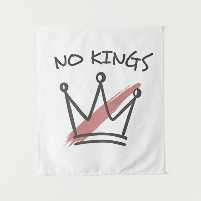 Democracy Has no King Librety Status USA  Tapestry (Front)