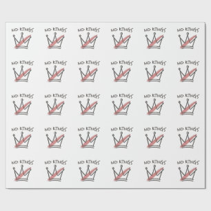Democracy Has no King Librety Status USA  Wrapping Paper
