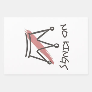 Democracy Has no King Librety Status USA Wrapping Paper Sheet