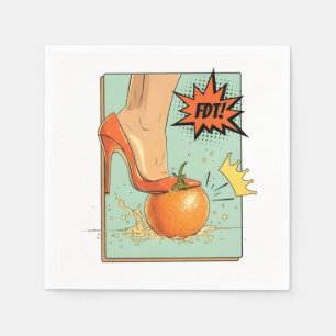 Democracy Has No Kings USA American Protest Napkin