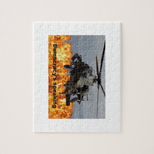 democracy is speaking jigsaw puzzle (Vertical)