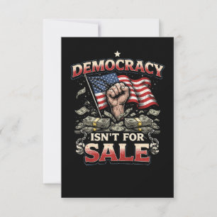 Democracy Isn’t for Sale Thank You Card