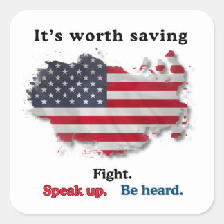 Democracy: It's Worth Saving Square Sticker