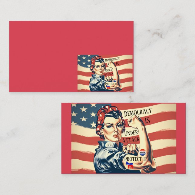 Democracy/ Protect It Business Card (Front/Back)