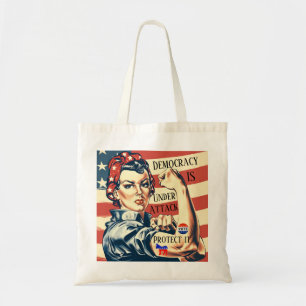 Democracy/ Protect It Tote Bag
