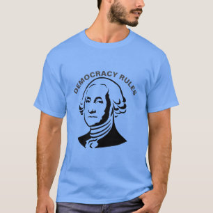 Democracy Rules, edit text to personalise T-Shirt