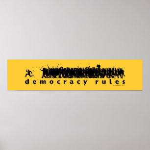 Democracy Rules Panoramic Poster