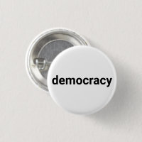 Democracy simple modern typography black and white