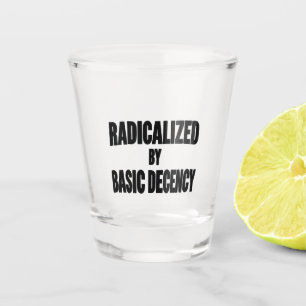 Democracy Social Radicalised By Basic Decency   Shot Glass