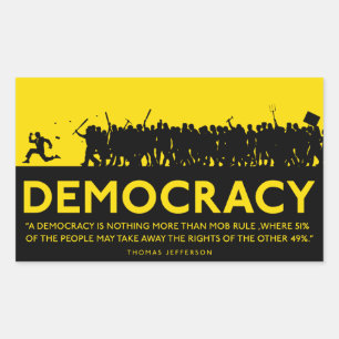 Democracy Sticker