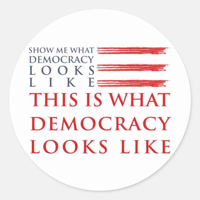 Democracy Sticker (Front)