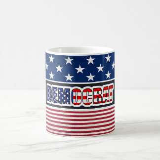 Democrat America Flag Style Coffee Mug