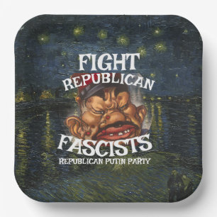 DEMOCRAT CCC WPA LIBERAL PRESIDENT POLITICS 2026 H PAPER PLATE