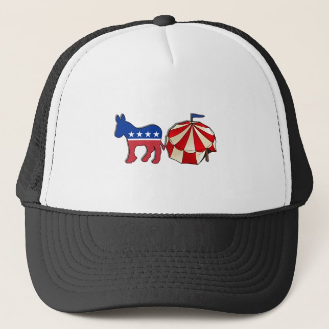 Democrat Circus Donkey Trucker Hat (Front)