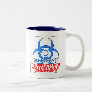 Democrat Containment Two-Tone Coffee Mug