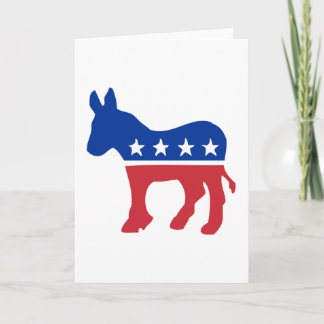 Democrat Donkey Card