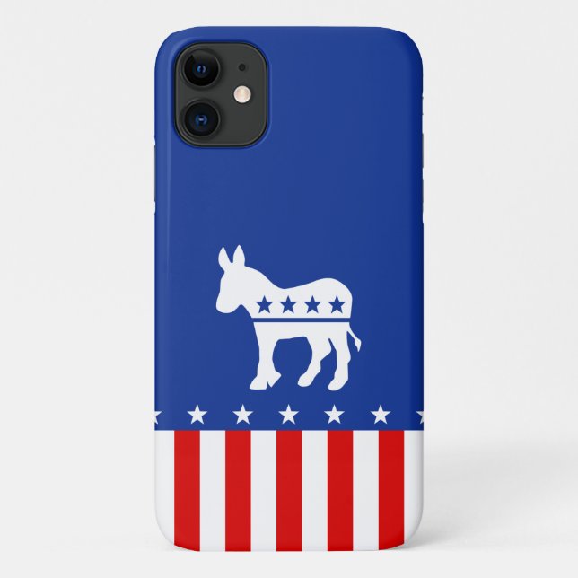 Democrat Donkey Case-Mate iPhone Case (Back)