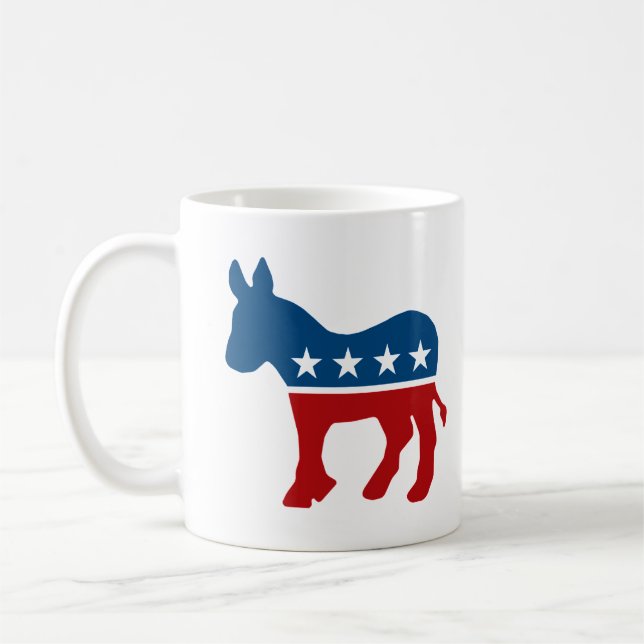 Democrat Donkey Coffee Mug (Left)
