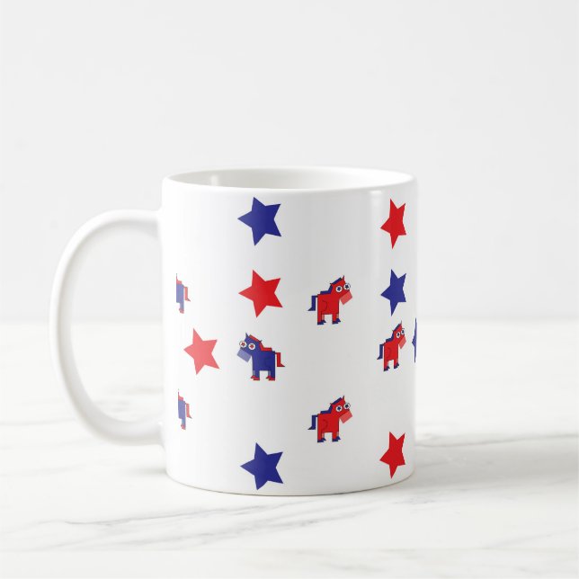 Democrat Donkey Coffee Mug (Left)