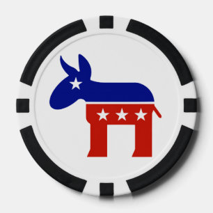 Democrat Donkey Gifts Poker Chips
