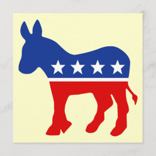 Democrat Donkey invitation