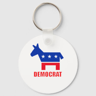 Democrat Donkey Key Ring