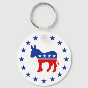 Democrat Donkey Keychain