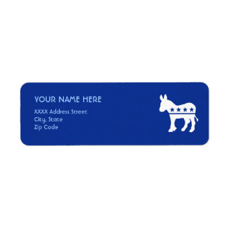 Democrat Donkey Label