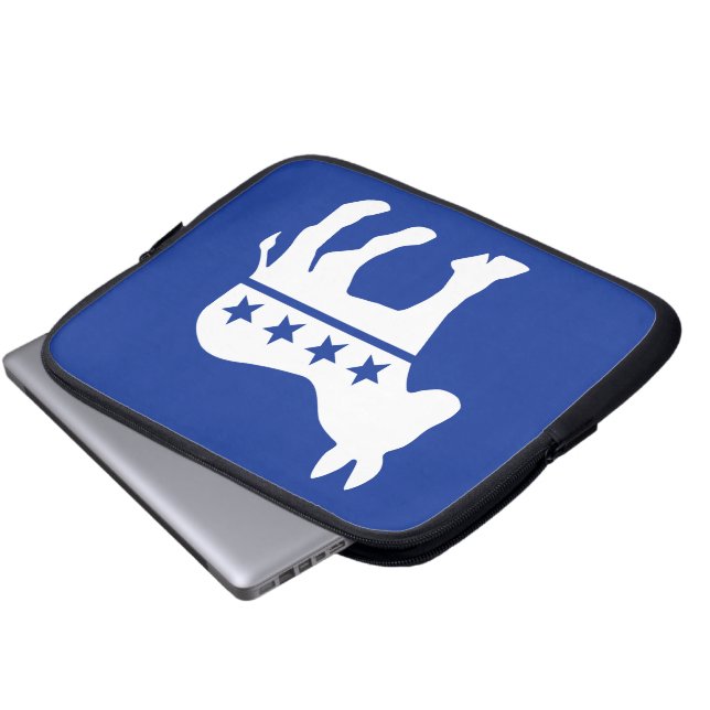 Democrat Donkey Laptop Sleeve (Front Bottom)