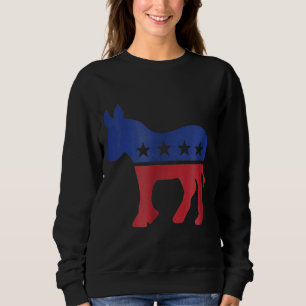 Democrat Donkey Look Democratic Support Sweatshirt