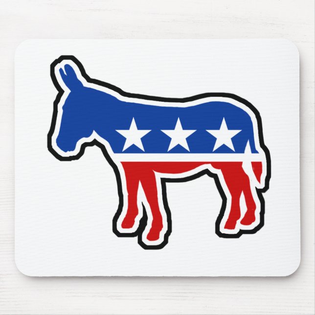 Democrat Donkey Mouse Mat (Front)