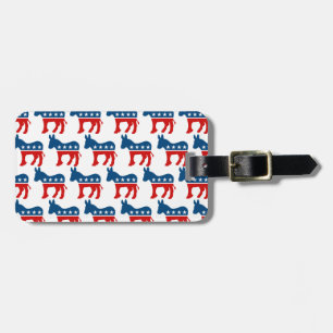 DEMOCRAT DONKEY PATTERN.png Luggage Tag
