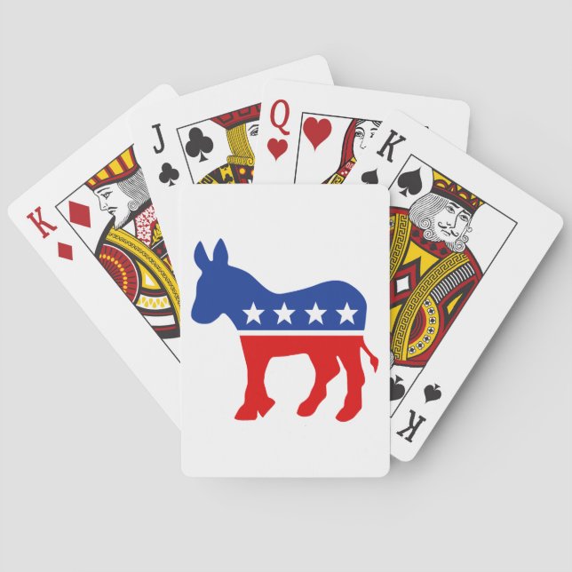 Democrat Donkey Playing Cards (Back)