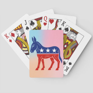 Democrat Donkey Political Playing Cards