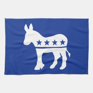 Democrat Donkey Tea Towel