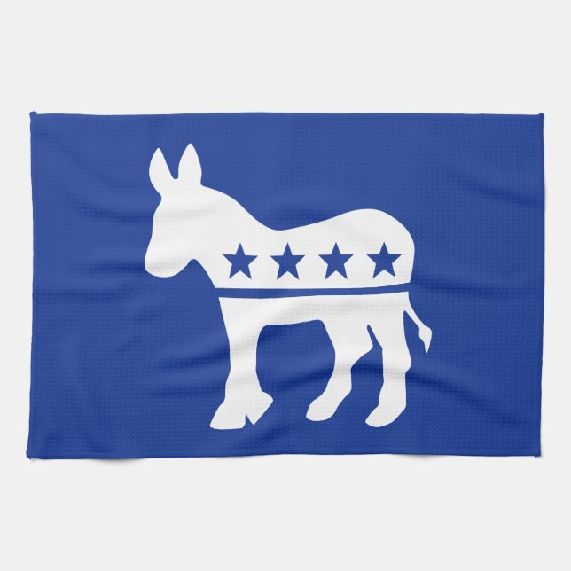 Democrat Donkey Tea Towel (Horizontal)
