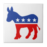 Democrat Donkey Tile<br><div class="desc">Democrat Donkey Tile

 Customisable Background.

 Choose the background colour you want by clicking Customise it - Edit - Background.</div>