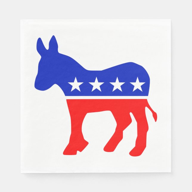 Democrat Election Symbol Napkin (Front)