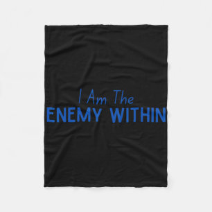 Democrat Kamala Enemy Within Anti-trump Left Wing Fleece Blanket