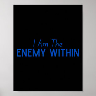 Democrat Kamala Enemy Within Anti-trump Left Wing Poster