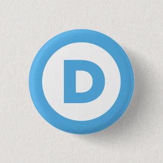 Democrat Logo 3 Cm Round Badge