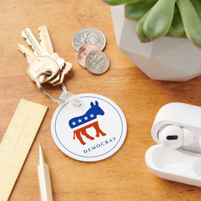 Democrat Metal Keychain (Desk)