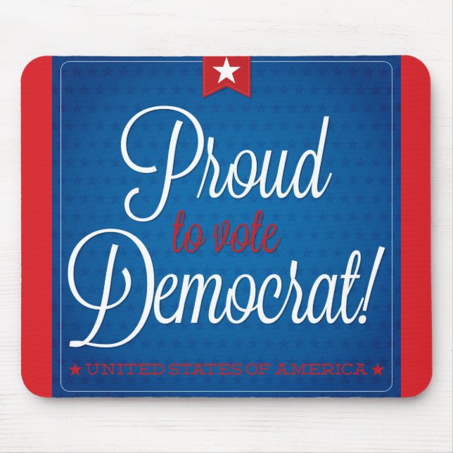 Democrat Mouse Mat (Front)