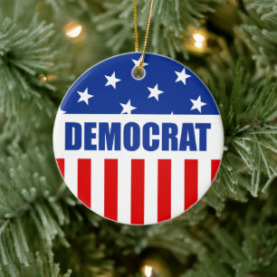 Democrat Ornament