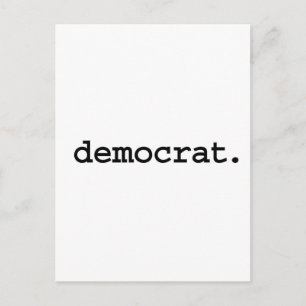 democrat. postcard