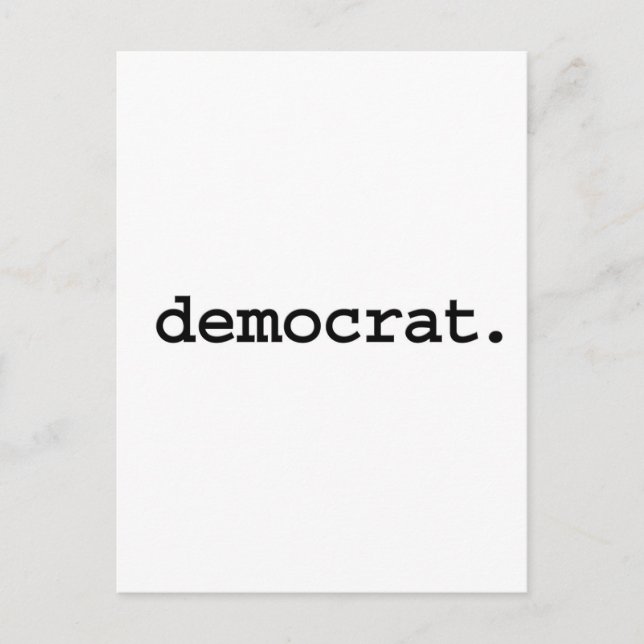 democrat. postcard (Front)