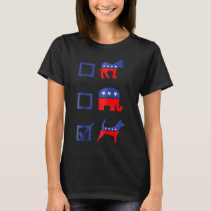 Democrat Republican Vote Dog T-Shirt