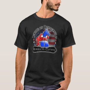 Democrat vs Republican American US Patriot T-Shirt